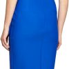 Women's Slimming Short Ruched Dress with Ruffle Royal Size:8