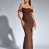 Off The Shoulder Maxi Long Dress Corset Ruched Bodycon Formal Wedding Guest Dresses for Women
