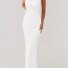 Women's Summer Formal Prom Dress 2025 Spaghetti Strap Lace Floral Wedding Guest Evening Bodycon Dresses