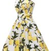 Women'sVintage Polka Audrey Dress 1950s Halter Retro Cocktail Dress