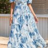 Short Sleeve Floral Maxi Dresses for Women 2025 Wedding Guest Summer Dress Flowy Beach Vacation Outfits