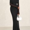Off The Shoulder Dresses for Women 2025 Summer Mesh Long Sleeve Baby Shower Formal Wedding Guest Dress