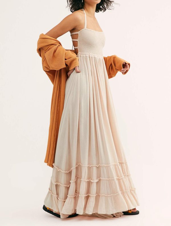 Womens Summer Boho Sexy Backless Long Dresses