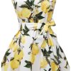 Women'sVintage Polka Audrey Dress 1950s Halter Retro Cocktail Dress