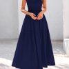 Smocked Summer Dresses for Women 2025 Wedding Guest Midi Flowy Ruffle Short Sleeve Square Neck Tiered Sundress