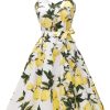 Women'sVintage Polka Audrey Dress 1950s Halter Retro Cocktail Dress