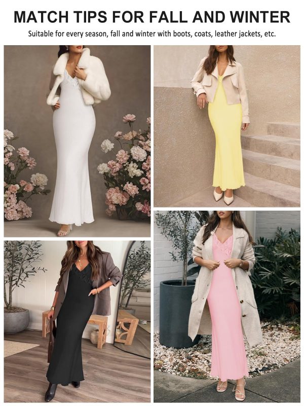 Women Sexy Sleeveless V-Neck Ruffle Backless Summer Dresses Long Formal Dress for Women Cocktail Party Prom Dress