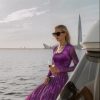 Women Maxi Dress Fall 2025 Fashion Elegant Long Sleeve Square Neck Floral Print Party Club Wedding Guest Dresses