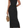 Womens Maxi Dress 2025 Summer Spaghetti Straps Wedding Guest Long Resort Wear Casual Bodycon Sun Dresses