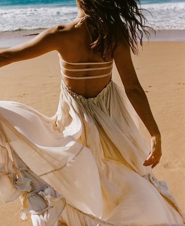 Womens Summer Boho Sexy Backless Long Dresses