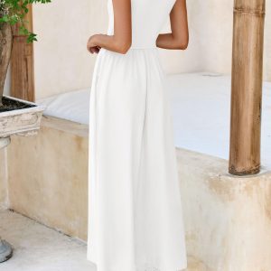 Women's 2025 Summer Casual Long Dresses Cap Sleeve Patchwork A Line Flowy Modest Elegant Homecoming Maxi Dress