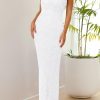 Women's Summer Formal Prom Dress 2025 Spaghetti Strap Lace Floral Wedding Guest Evening Bodycon Dresses