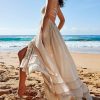 Womens Summer Boho Sexy Backless Long Dresses