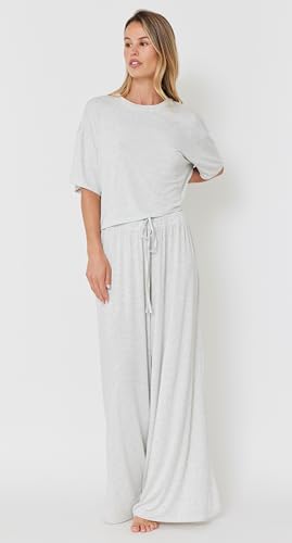 Comfy Maternity Cloud Pants - Casual Dressy Wide Leg Bottoms, Buttery Soft Brushed Cotton Pants | Plus Size Pants