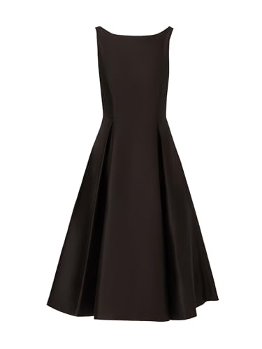 Women's Sleeveless Mid-Length Party Dress with V-Back