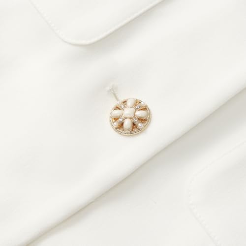 Women's Triacetate Mini Dress Summer Business Casual A Line V-Neck Button Dresses for Wedding Guest Teacher Work