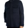 Men's Knowl Funnel Neck Field Jacket, Navy