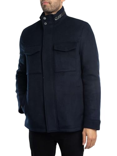 Men's Knowl Funnel Neck Field Jacket, Navy