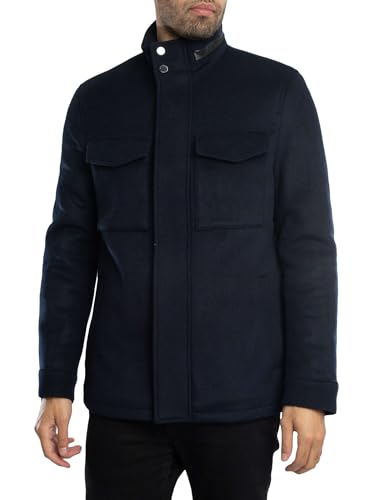 Men's Knowl Funnel Neck Field Jacket, Navy