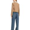Wool Blend Tweed Blazers for Women Business Casual Knit Blazer Cropped Jacket for Women
