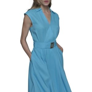 Women's Short Sleeve Multifunctional Shirt Dress