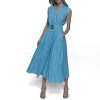 Women's Short Sleeve Multifunctional Shirt Dress