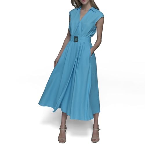 31Dfg1jXR2L.jpg Women's Short Sleeve Multifunctional Shirt Dress