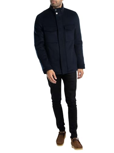 Men's Knowl Funnel Neck Field Jacket, Navy