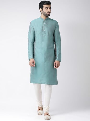 Men's Kurta with Multi-Color Printed Nehru Jacket & Pajama Set - Indian Ethnic Kurta Set for Weddings & Festivals