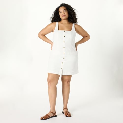 Women's Plus Size Amira Button Down Linen Mini Dress