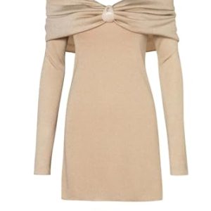 Women's Off Shoulder Mini Dress - Candy