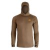 Men’s Wick Hoody - Merino Wool Ultralight Camo Hunting Base Layer, Quick Dry, UV Protection Hunting Clothing