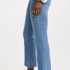 Women's Mid Rise Kick Out Jeans