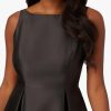 Women's Sleeveless Mid-Length Party Dress with V-Back