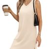 V-Neck Summer Casual Beach Dress for Women 2025 Vacation Women's Sleeveless Sundress with Split