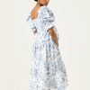 Women’s Cotton Linen Kiko Pregnancy Maternity Dress, Casual Floral Maxi Maternity Gown for Baby Shower