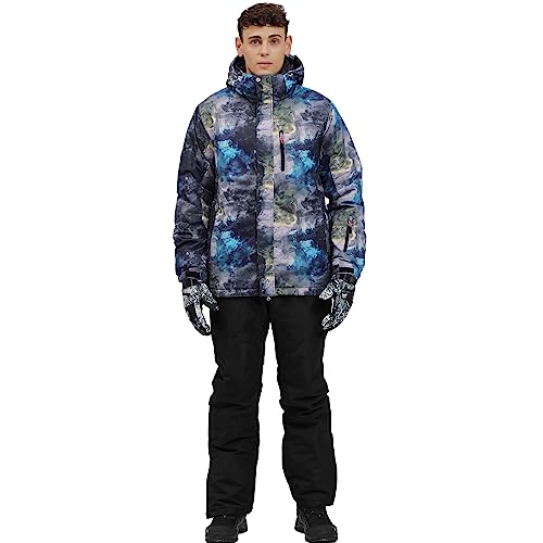 Mens Ski Jacket and Pants Set Waterproof Snow Suit Mountain Windproof Snowboard Jacket Winter Outdoor Ski Suit