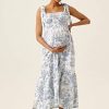 Maternity Dress for Women, Linen Cotton Casual Minji Gown Maternity Nursing Dresses, Pregnancy Clothes