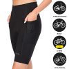 Bike Shorts Women Padded Cycling Shorts for Women, Hi Rise Holster High Waisted Compression Shorts, Reg & Plus Sizes