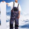 Women Men Ski Bibs Snowboard Pants Snow Bibs Overalls Waterproof Windproof Insulated Winter Sport Warm