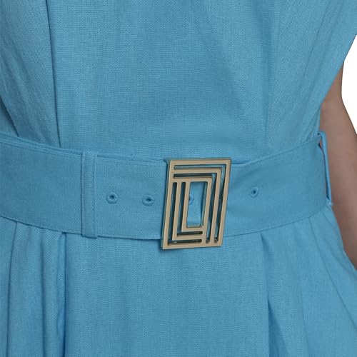 41FwdS6RFYL.jpg Women's Short Sleeve Multifunctional Shirt Dress