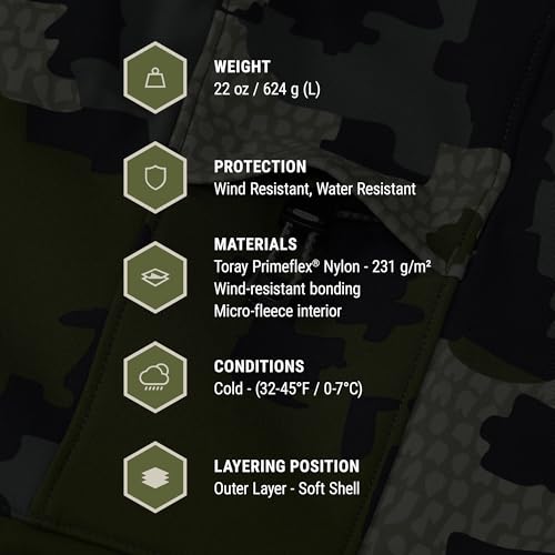 Guide PRO Hooded Jacket - Wind Resistant, Water Repellent, & Soft-Shell Hunting Jacket