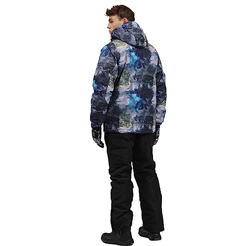 Mens Ski Jacket and Pants Set Waterproof Snow Suit Mountain Windproof Snowboard Jacket Winter Outdoor Ski Suit
