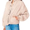 Womens Luxury Clothing Tencel Drop Shoulder Quilted Jacket