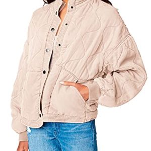 Womens Luxury Clothing Tencel Drop Shoulder Quilted Jacket