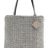 Women's Night Owl Crystal Embellished Mini Tote