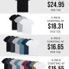 Mens T Shirt - Short Sleeve Crew Neck Soft Fitted Tees S - 4XL Fresh Classic Tshirts