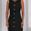 Work Dresses for Women 2025 Spring Business Formal Short Dress Sleeveless Button Down Elegant Office Outfits