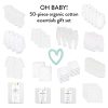 50-Piece Oh Set Newborn Essentials Gift Box 100% Organic Cotton for Infant Baby Boys, Girls, Unisex