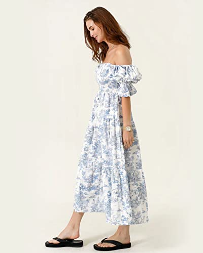 41XdU9jZQyL.jpg Women’s Cotton Linen Kiko Pregnancy Maternity Dress, Casual Floral Maxi Maternity Gown for Baby Shower